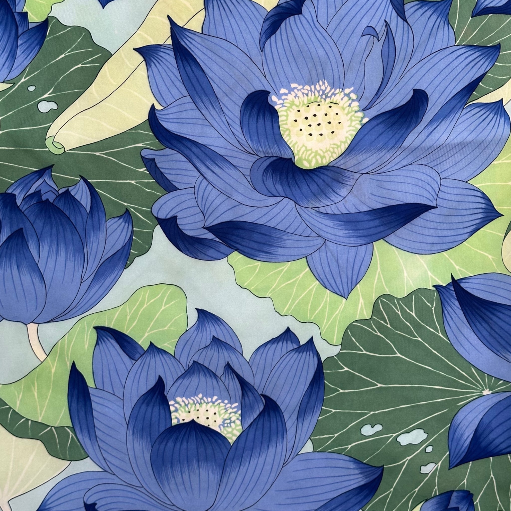 Lotus Flowers - HERMES SCARF 90 CM