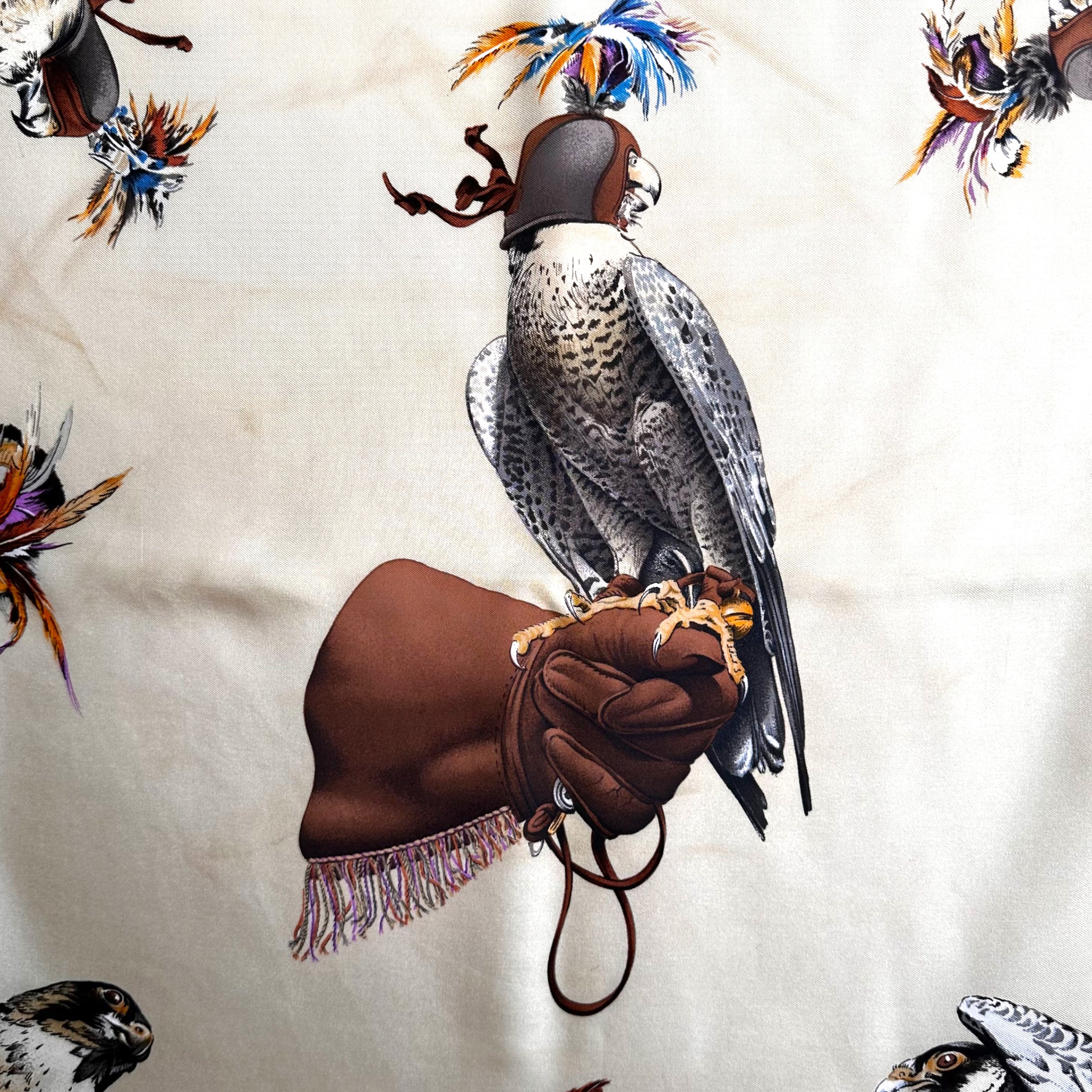 Hunting with wings - HERMES SCARF 90 CM