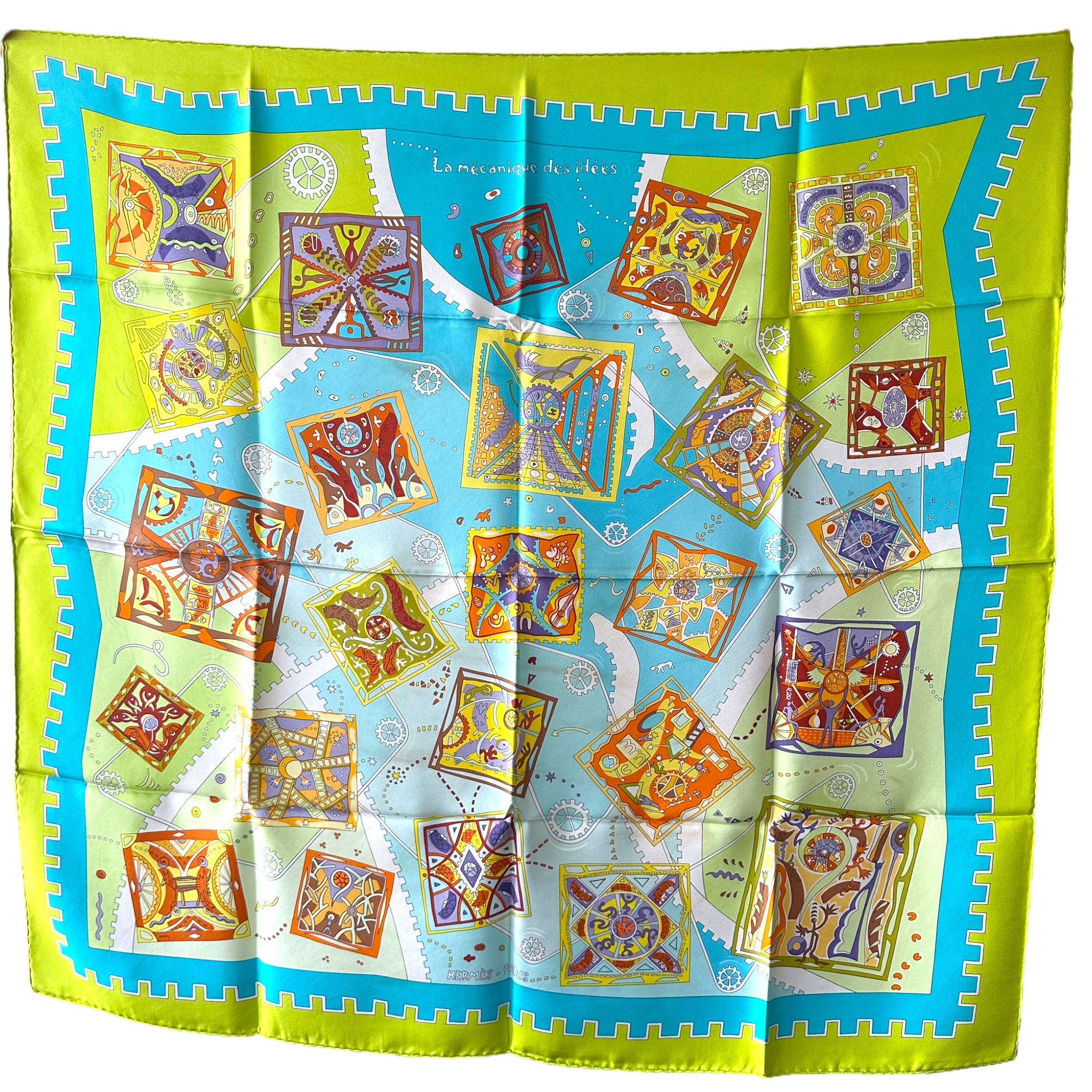 HERMES SQUARE SCARF The mechanics of ideas