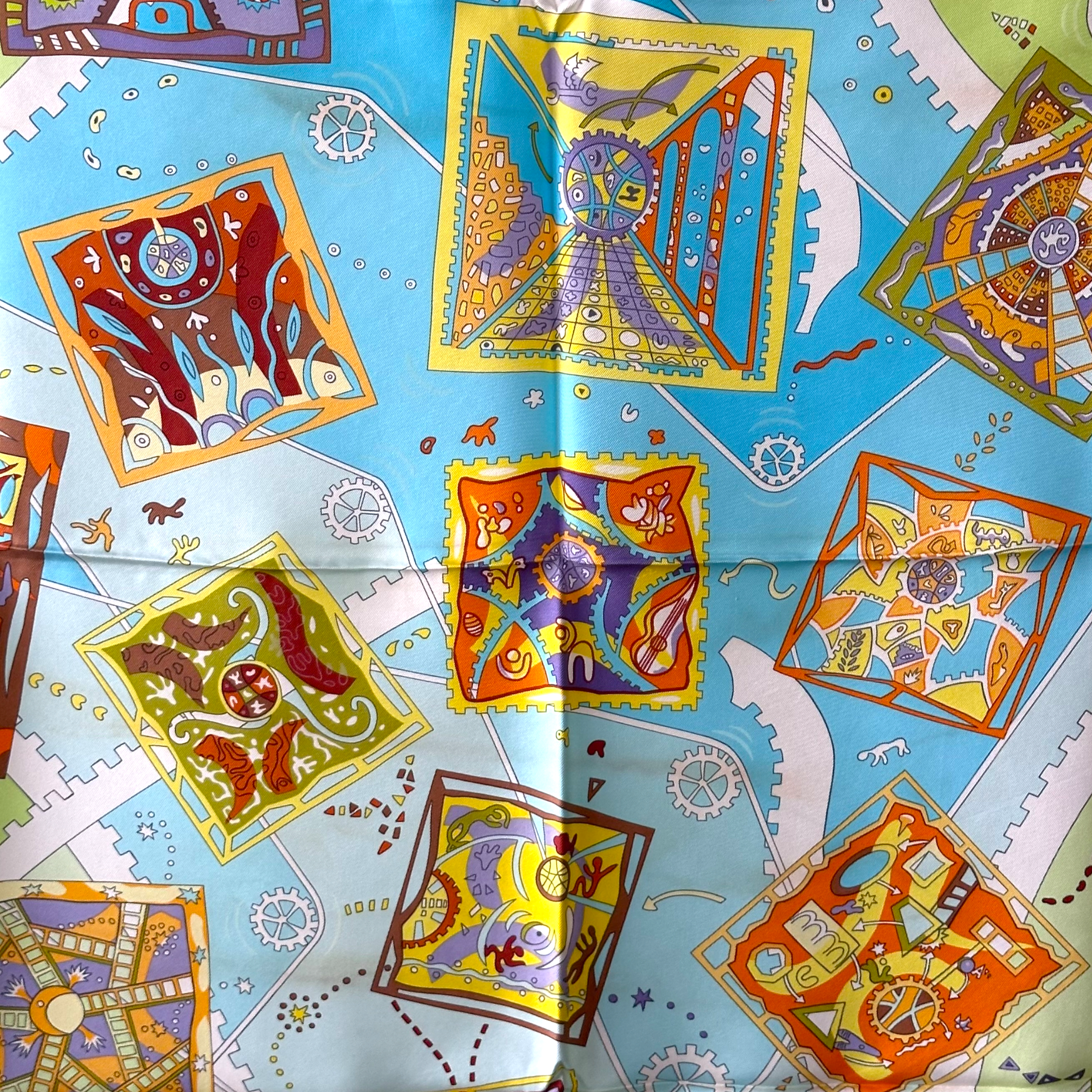 HERMES SQUARE SCARF The mechanics of ideas