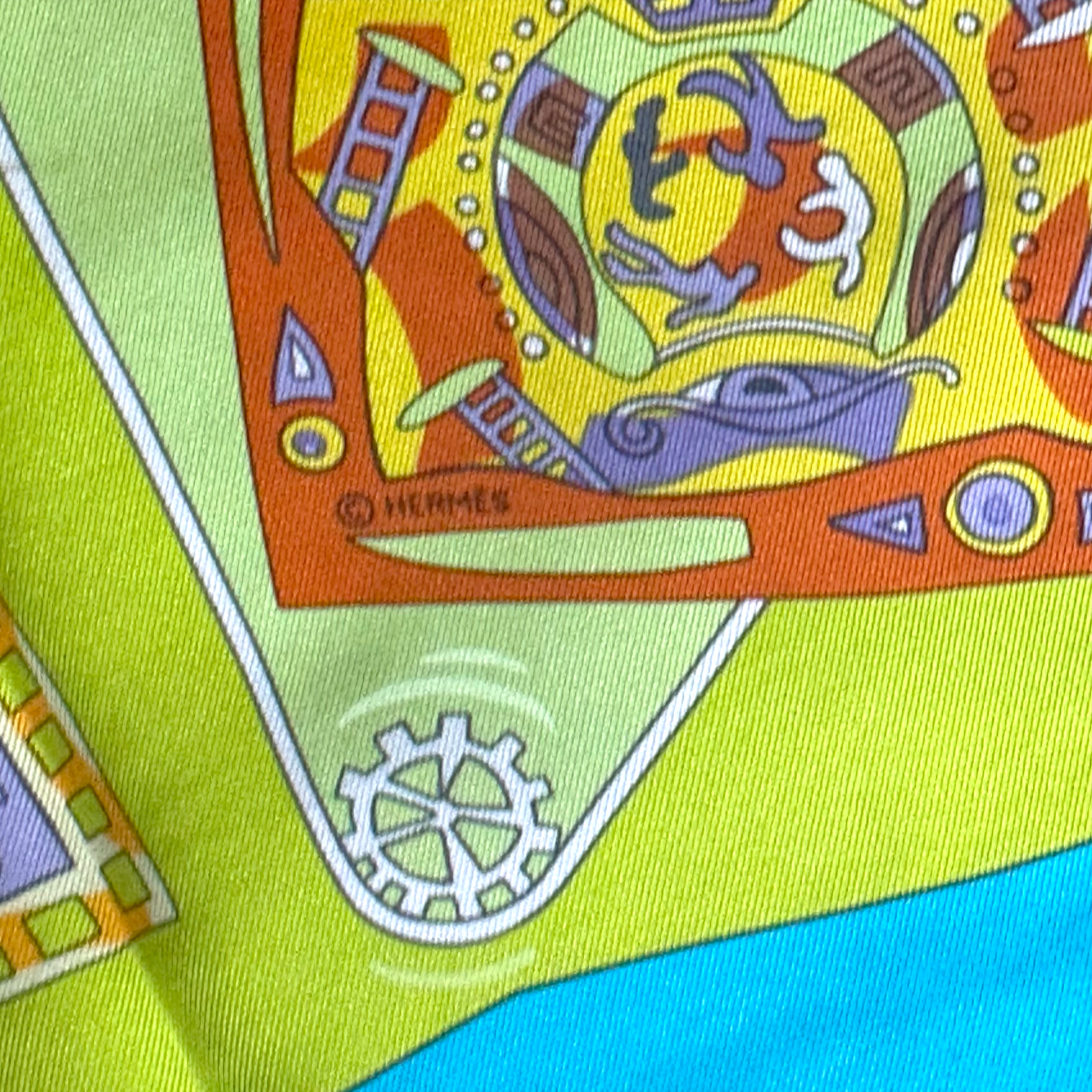 HERMES SQUARE SCARF The mechanics of ideas