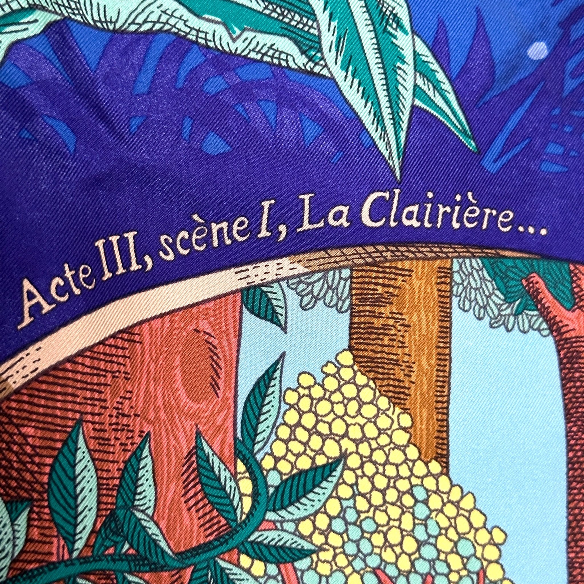 Acte III, Scène 1, La clairière - FOULARD HERMES 90cm - Carré Society
