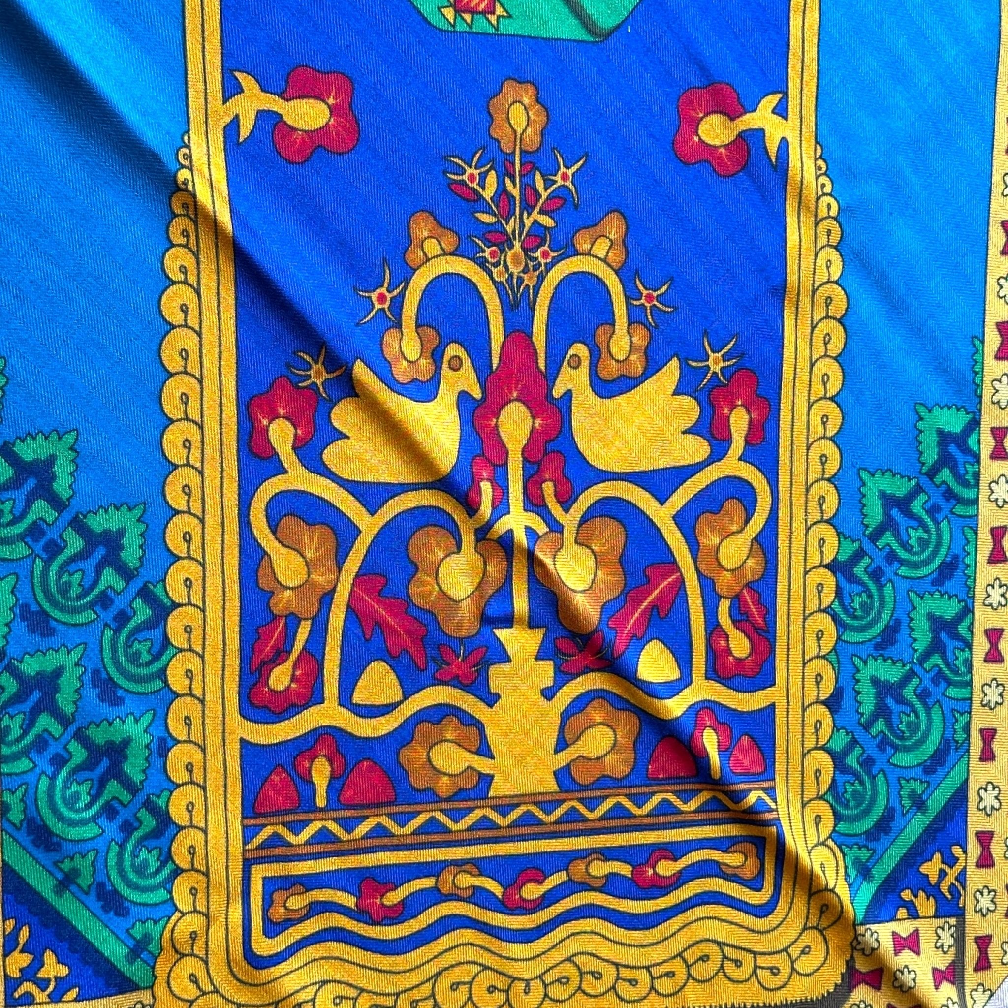 zoom sur un dessin d'oiseaux