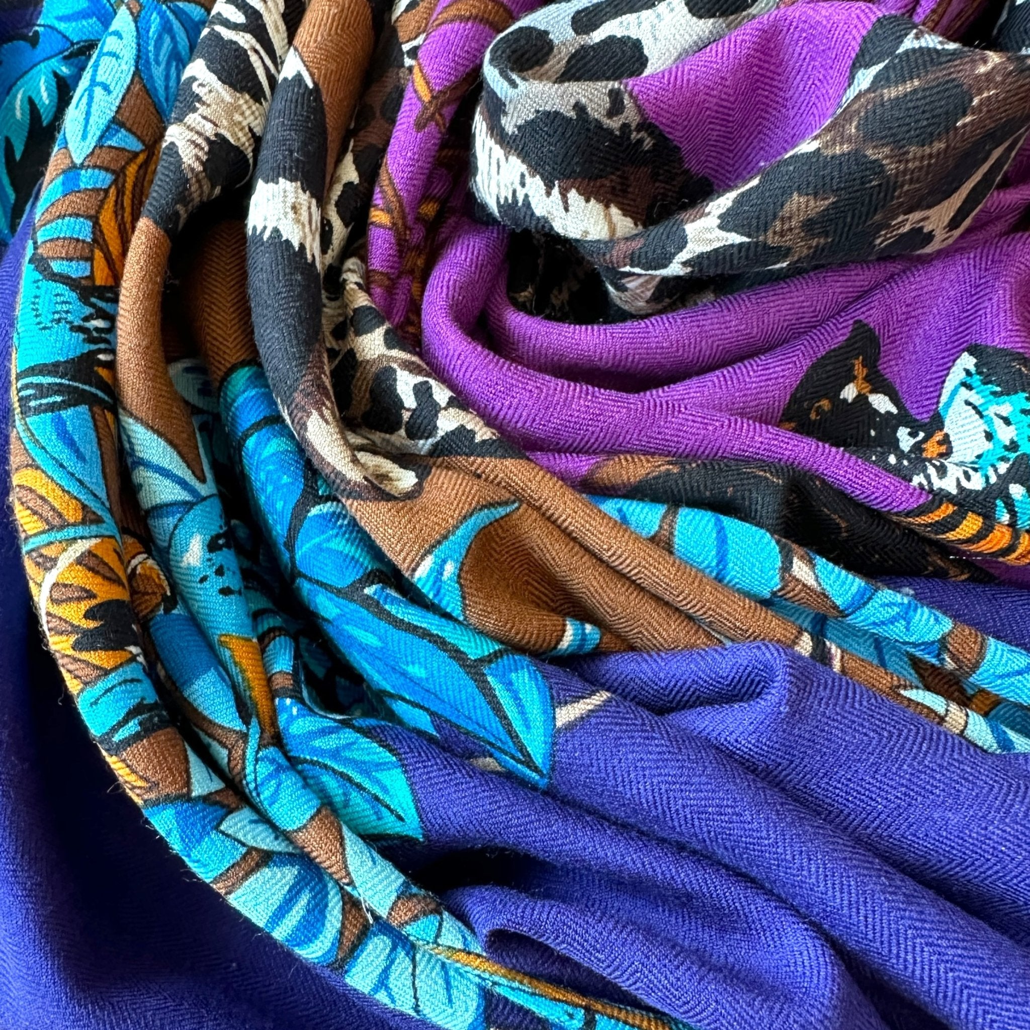 vue du foulard porté