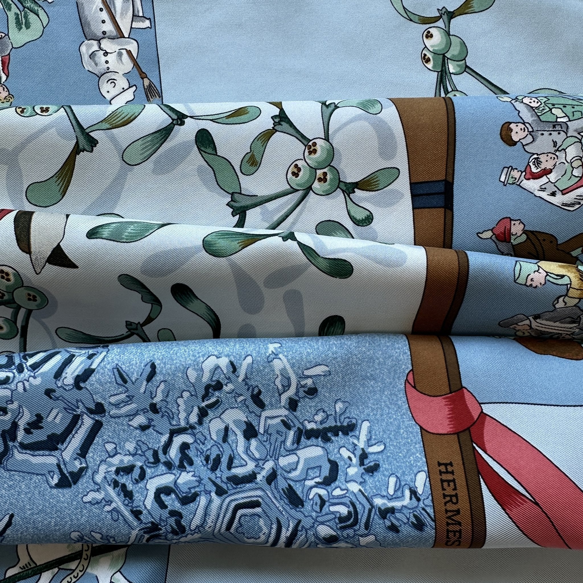 Old-Fashioned Snow - HERMES SCARF 90 CM
