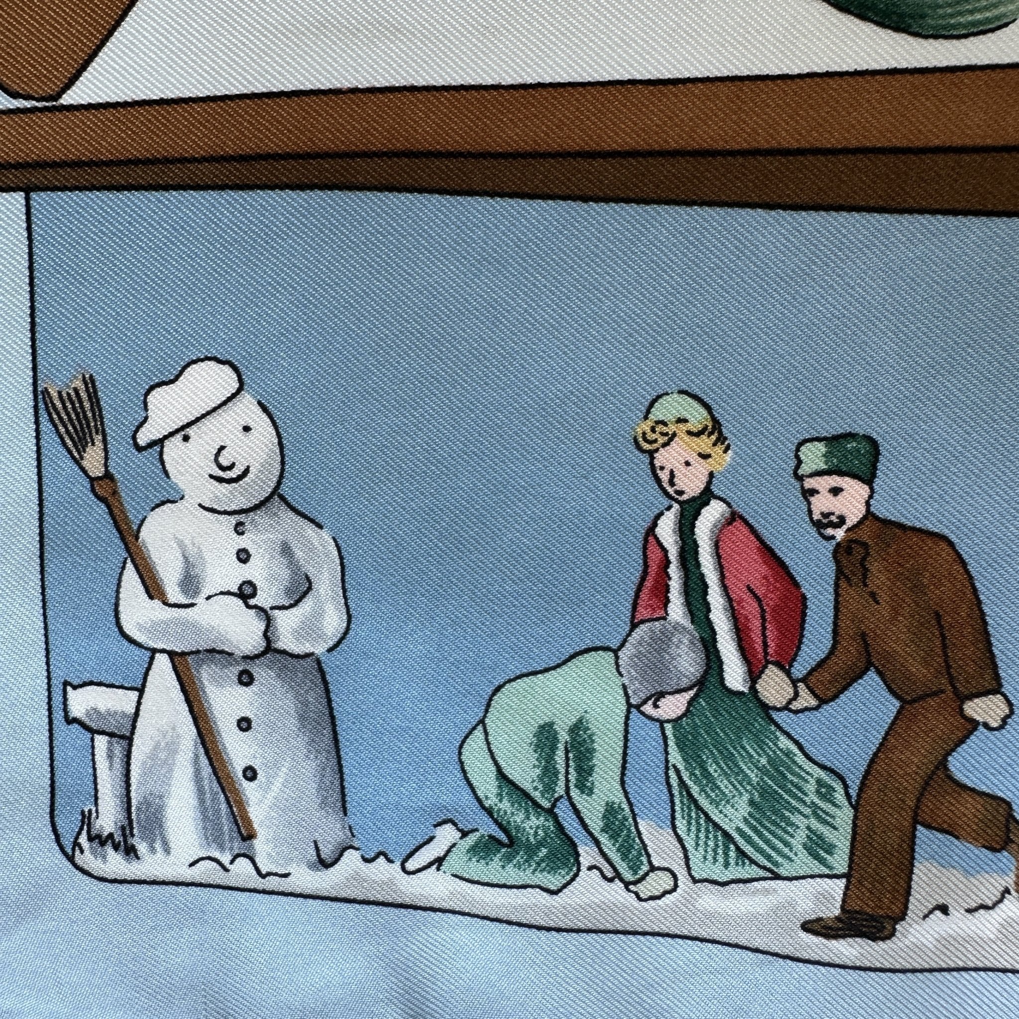 Old-Fashioned Snow - HERMES SCARF 90 CM