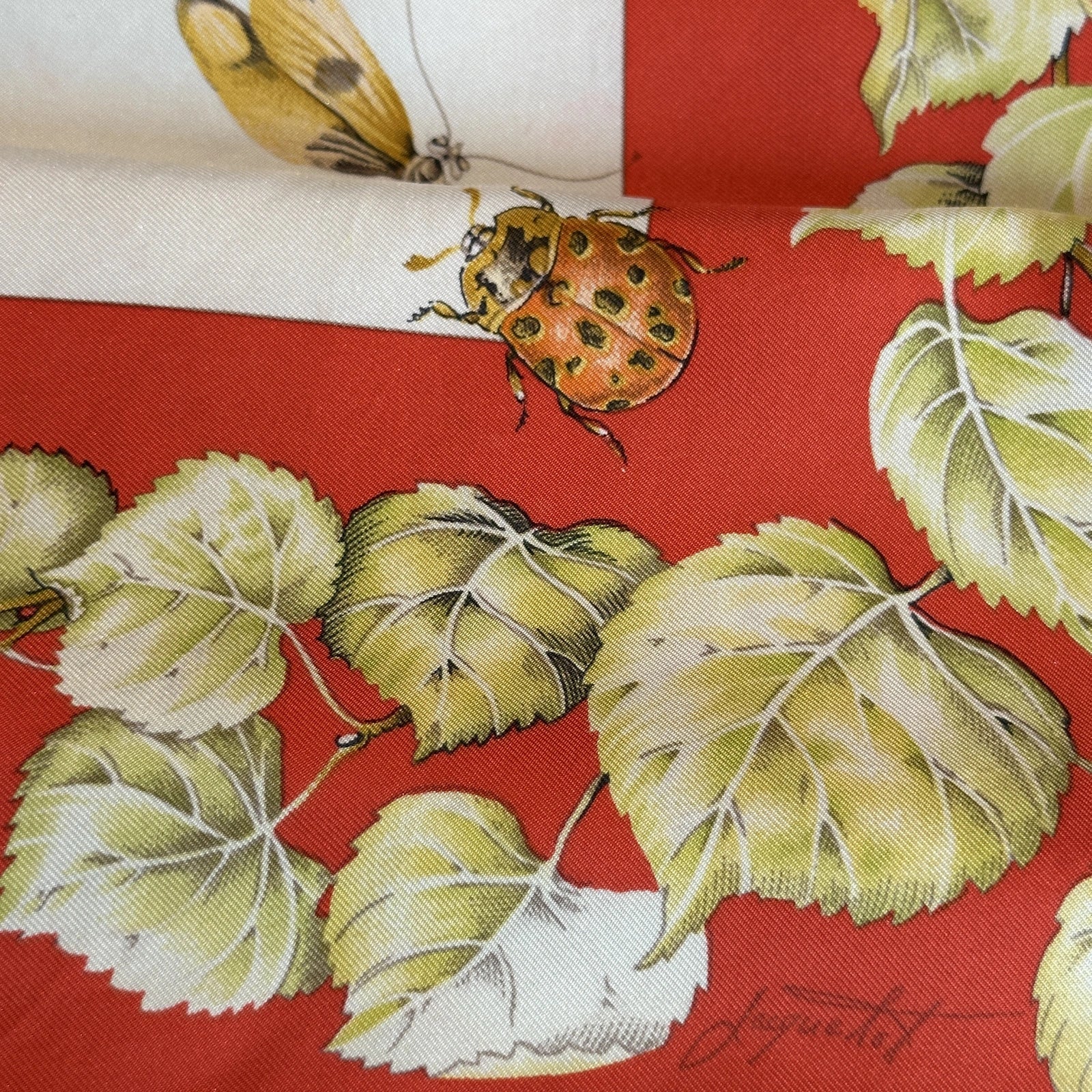 Foulard Hermès La Vie au grand air 90 cm – signature Jacquelot