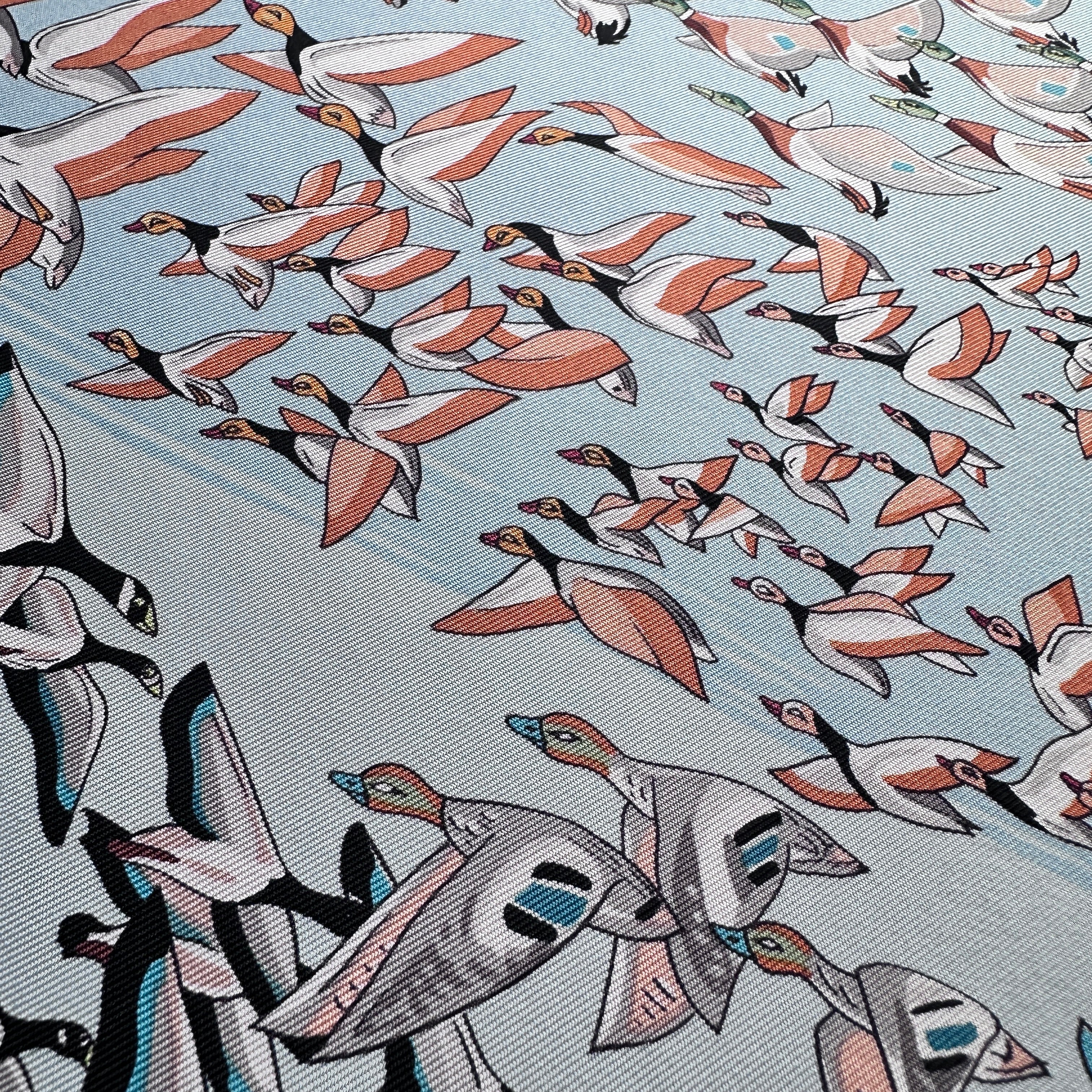 détail d'oiseaux en vol