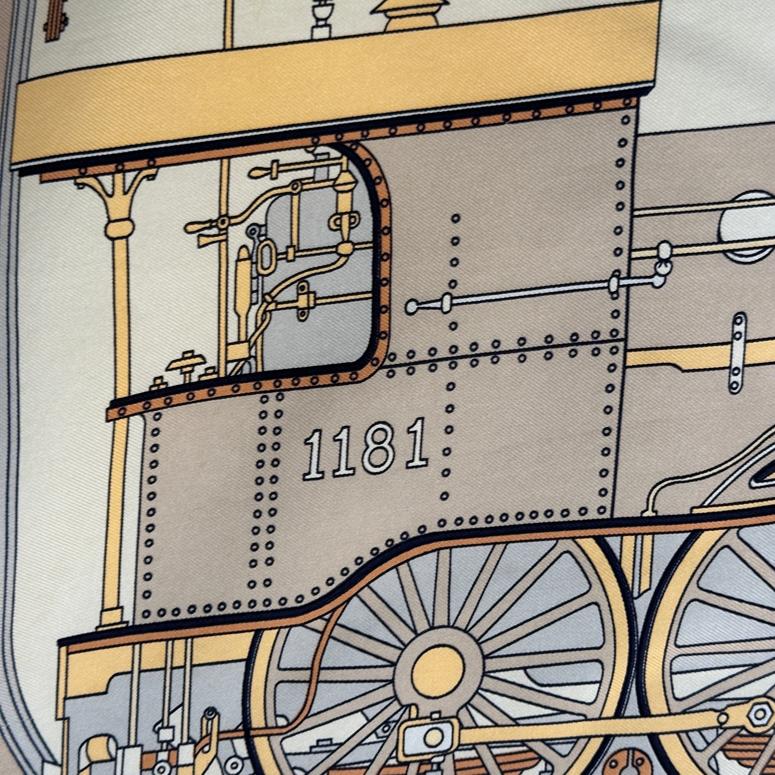 detail arrière de locomotive
