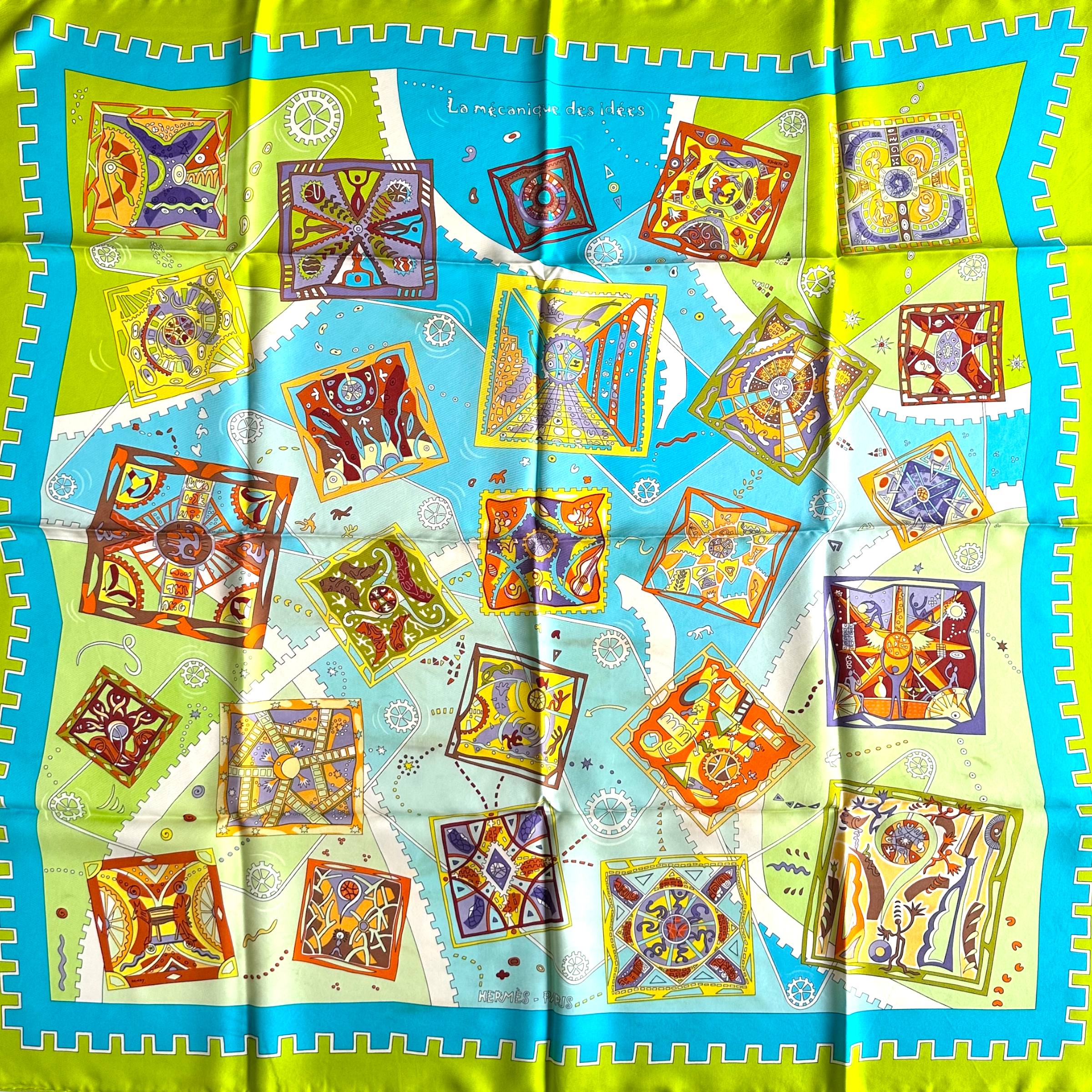 HERMES SQUARE SCARF The mechanics of ideas