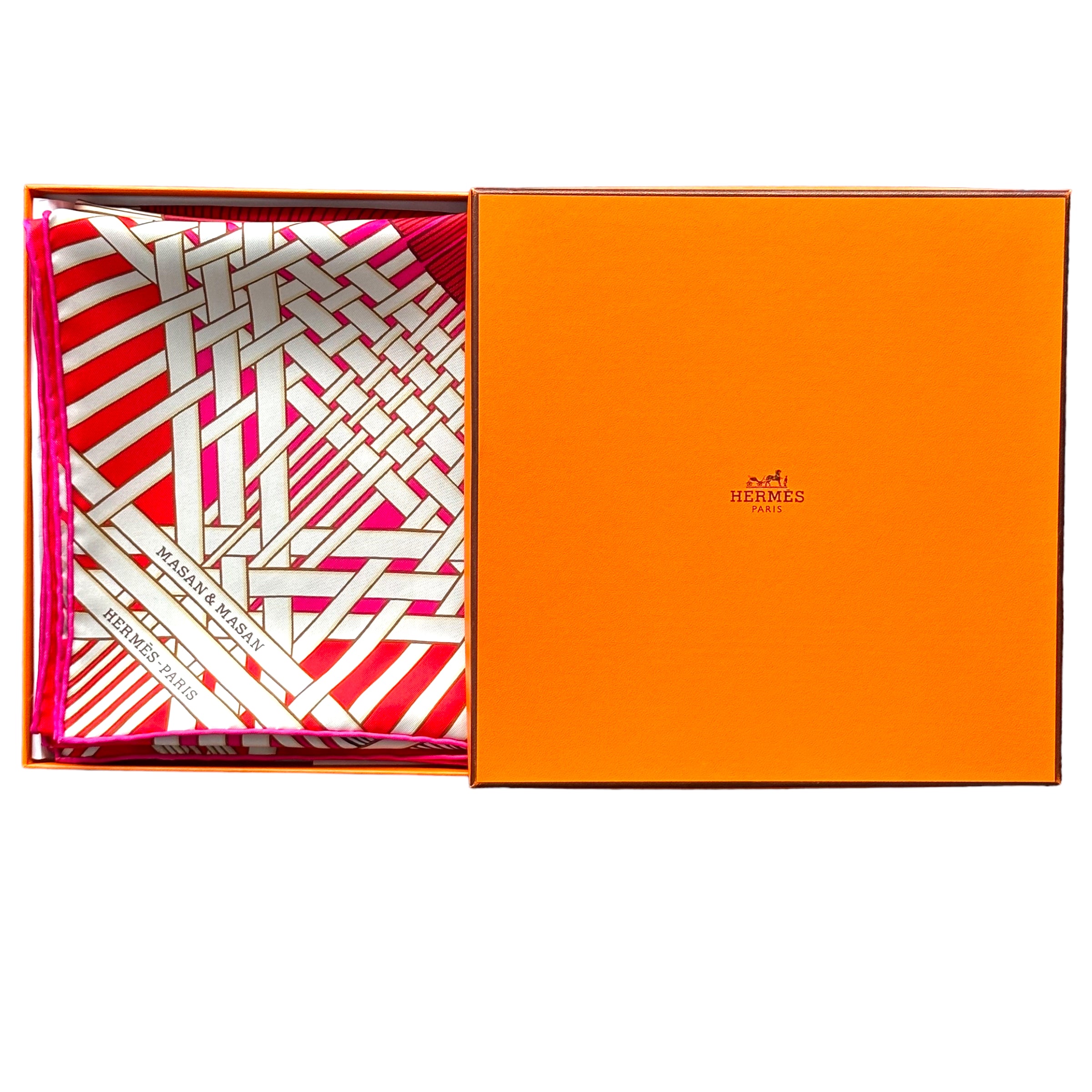 MASAN &amp; MASAN by Terawat Teankaprasith - Hermès scarf 90cm - 100% silk - red 