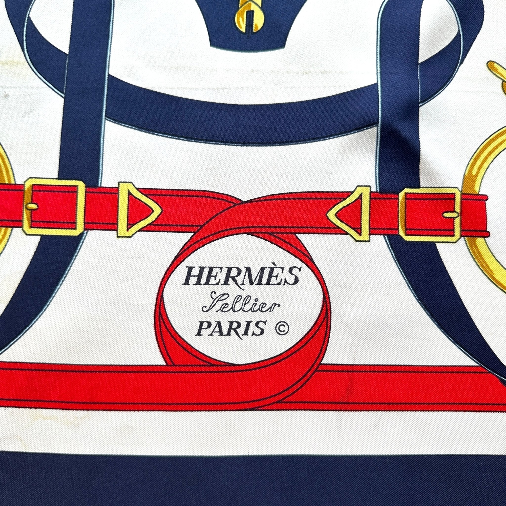 Éperon d’Or – FOUALRD HERMÈS 90 – Bleu & Or