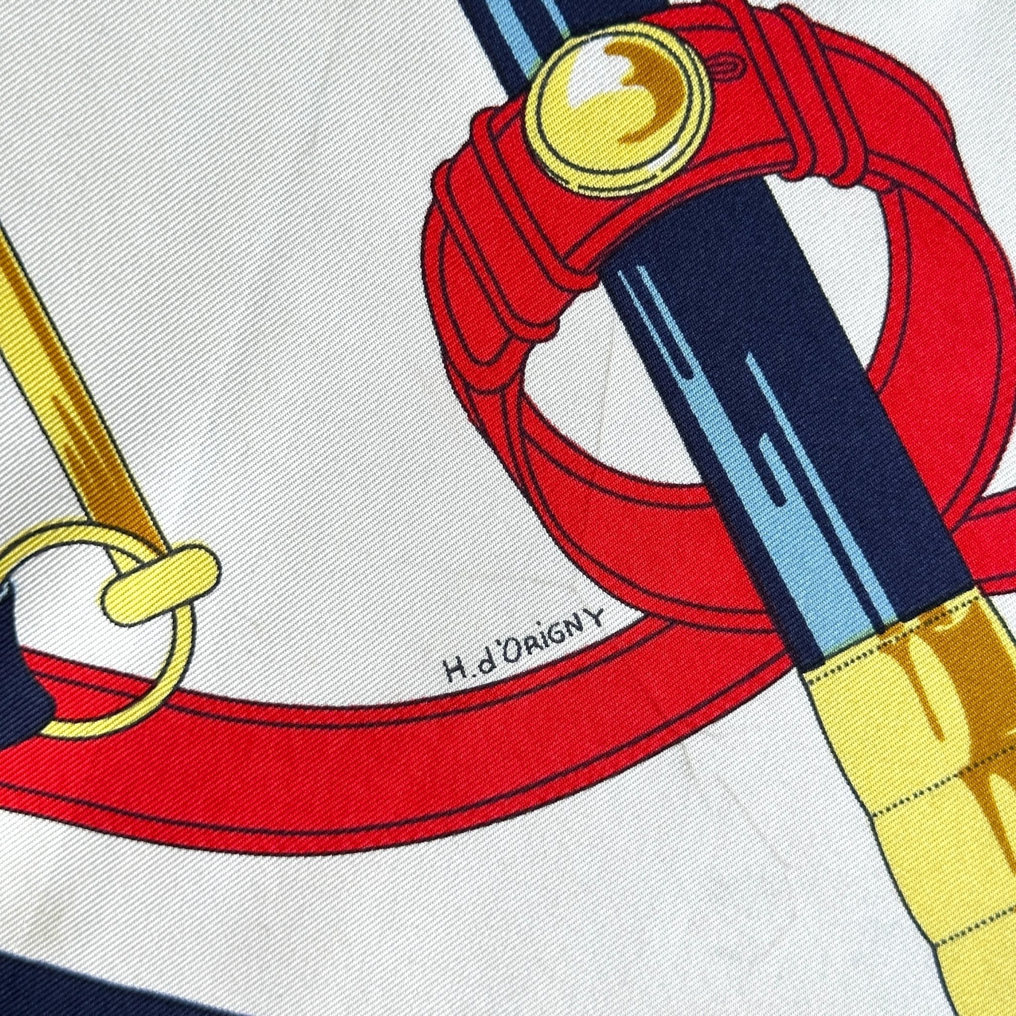 Éperon d’Or – FOUALRD HERMÈS 90 – Bleu & Or