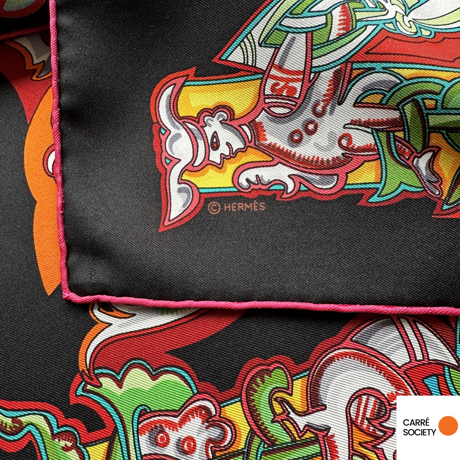 Hermès scarf 90 cm – Russian Alphabet – Evgenia Miroshnichenko (2006)