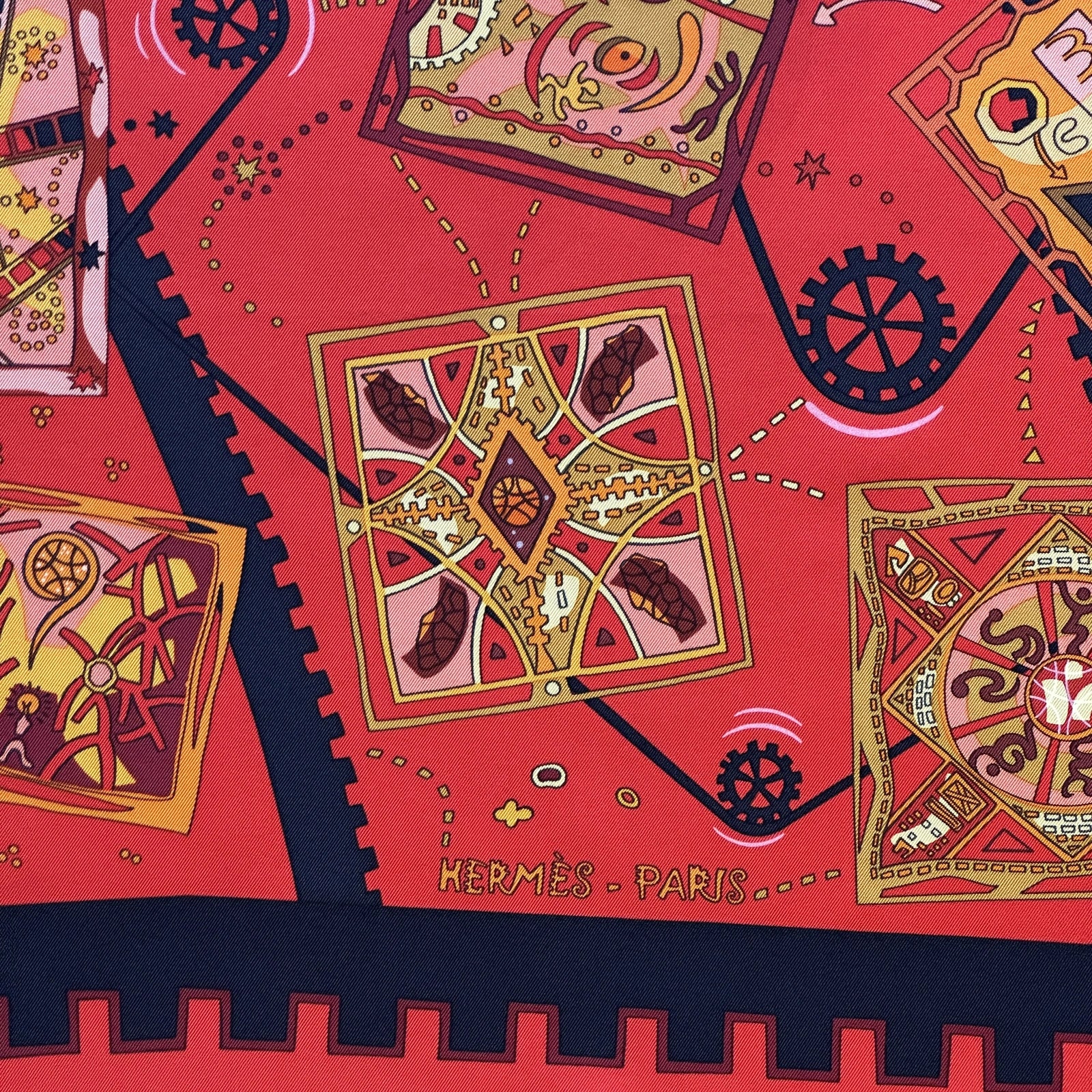 La mécanique des idées - FOULARD HERMES 90