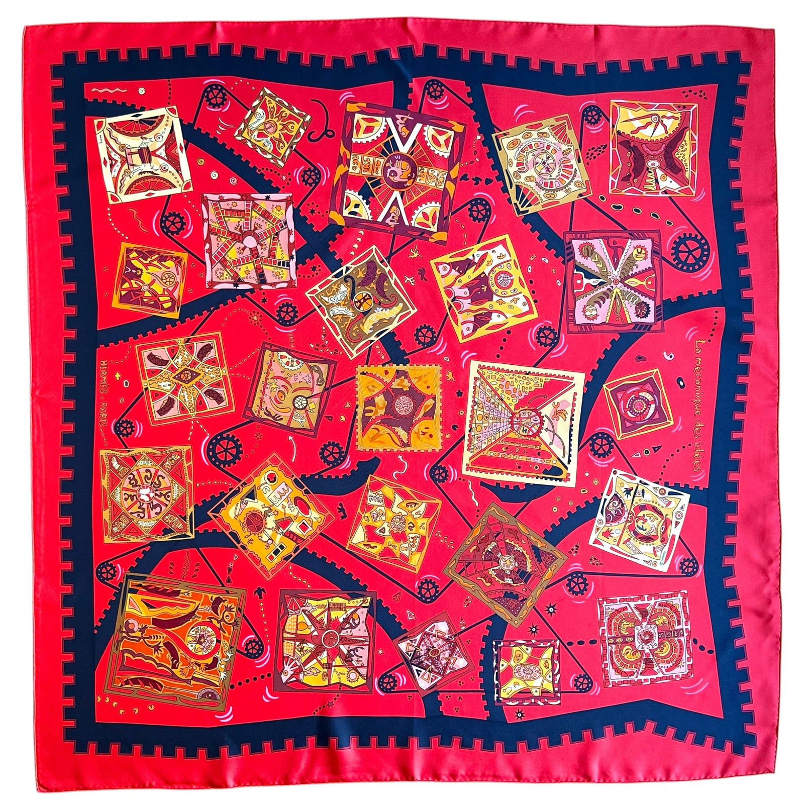 La mécanique des idées - FOULARD HERMES 90